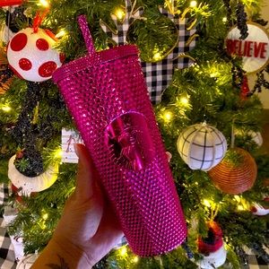 STARBUCKS 2022 HOLIDAY STUDDED COLD CUP - 24oz - SANGRIA 💕